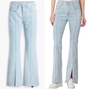 Levi’s 726 high rise flare split hem jeans